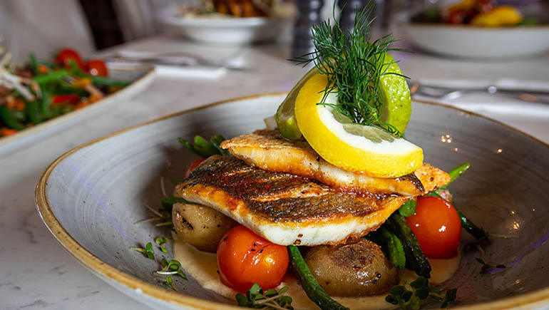 Mediterranean Sea Bass from Kealy's of Cloghran - #DubPubDishes