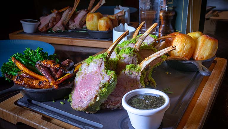 Roast Rack of Wicklow Lamb from The Bank on College Green #DubPubDishes