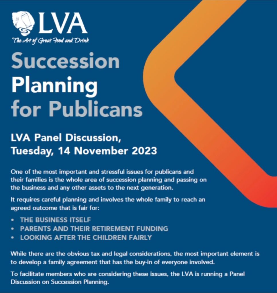 Succession Planning for Publicans LVA Briefing Event